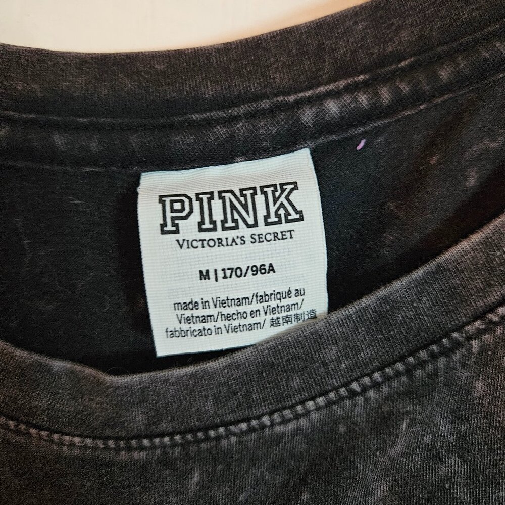 PINK BY VICTORIA’S SECRET SEXY STONE WASHED DRESS Side Cinched Tie Dress Medium - Picture 4 of 7